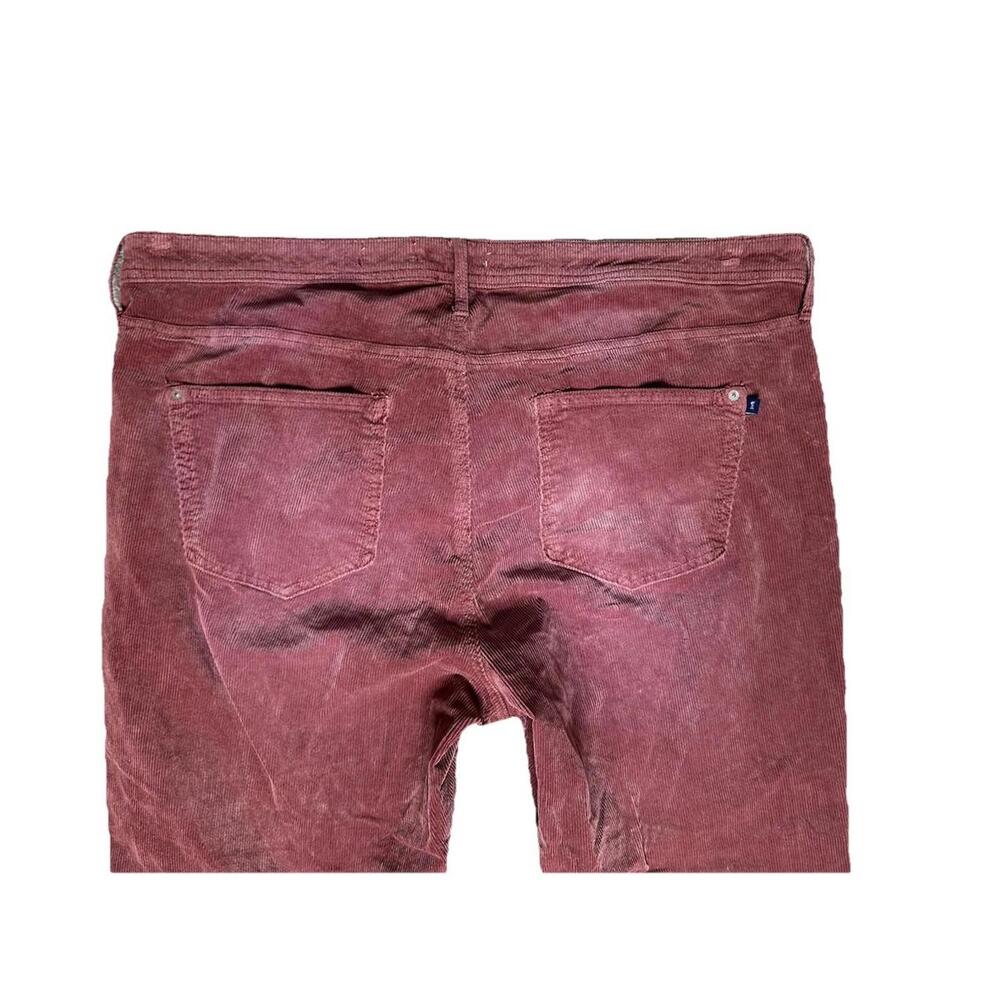 Anthropologie Pilcro Slim Boyfriend Crop 20W Plus Corduroy Jeans Wine Stretch - Picture 5 of 9